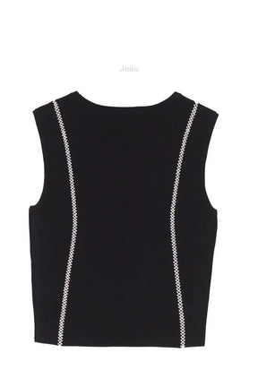 Top sans manche Sandro Noir en Synthétique