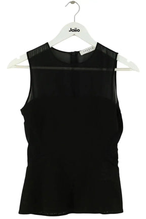 Top sans manche Sandro Noir en Synthétique, taille S - Seconde Main