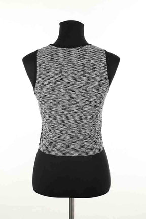 Top sans manche Sandro Noir en Viscose