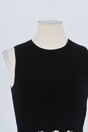 Top sans manche Sandro Noir en Viscose