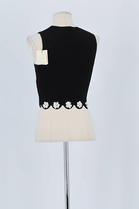 Top sans manche Sandro Noir en Viscose