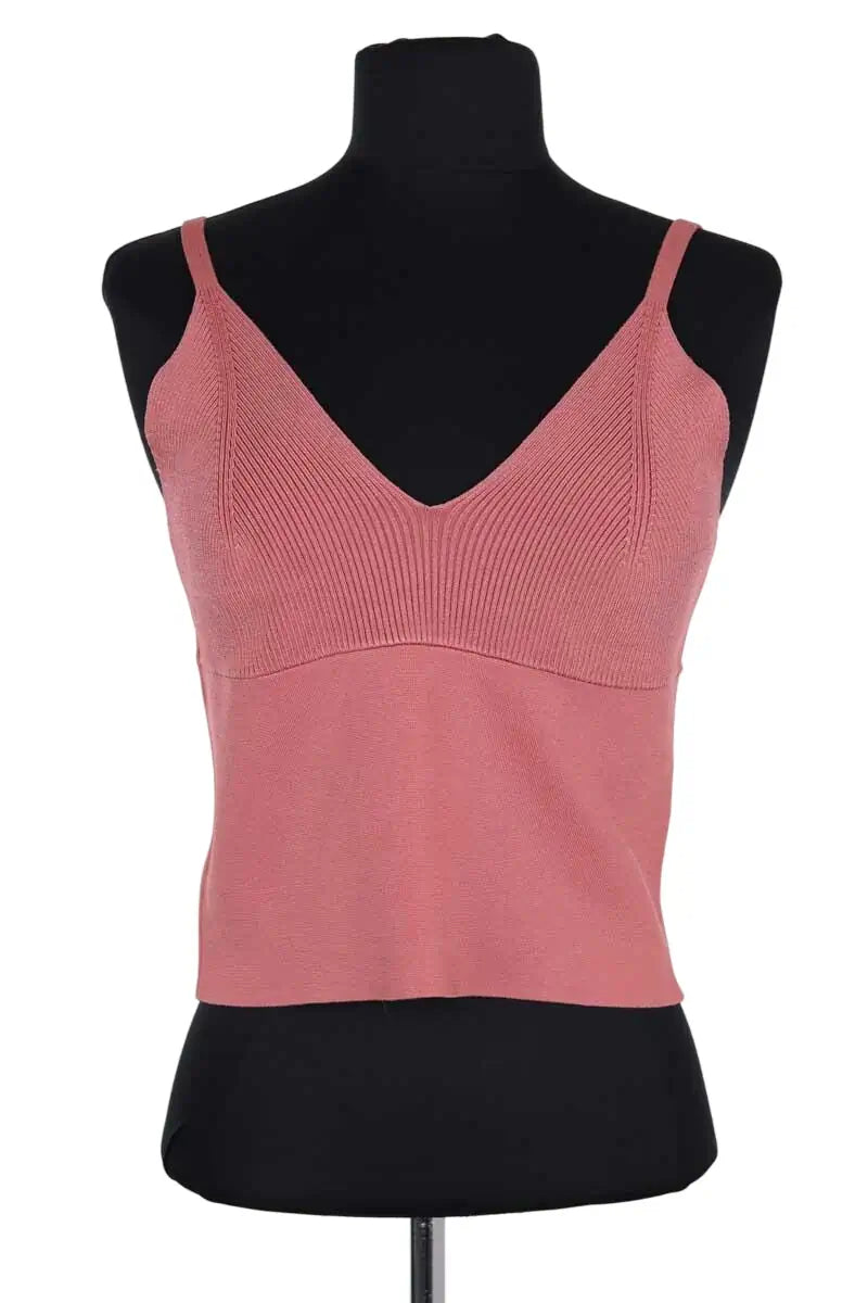 Top sans manche Sandro Rose en Viscose, taille L - Seconde Main