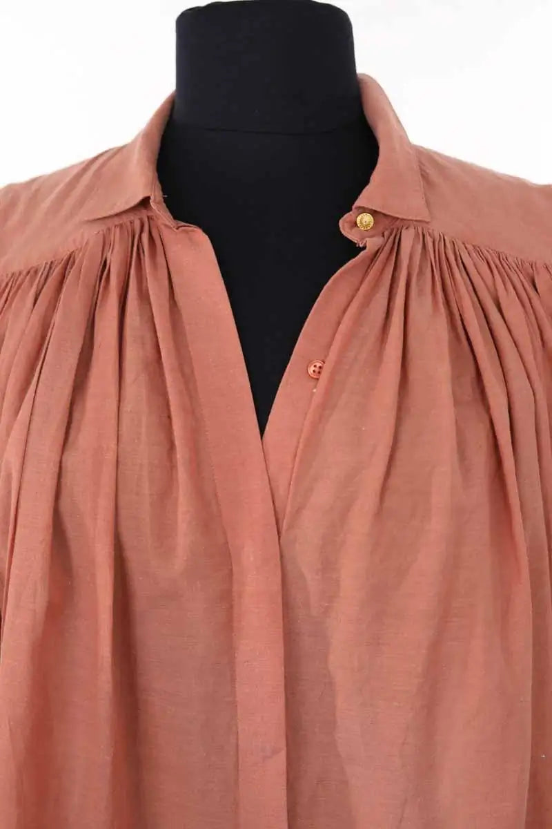 Top sans manche Sessun Camel en Coton