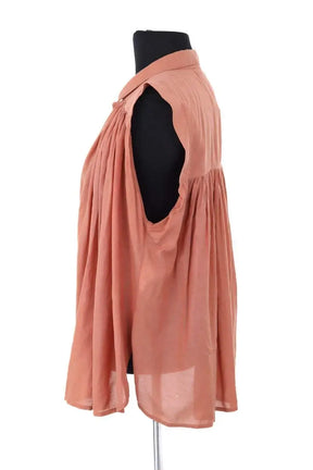 Top sans manche Sessun Camel en Coton