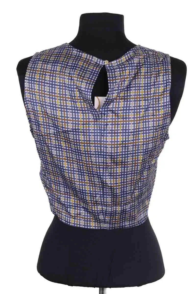 Top sans manche Sessun Laou Bleu en Viscose