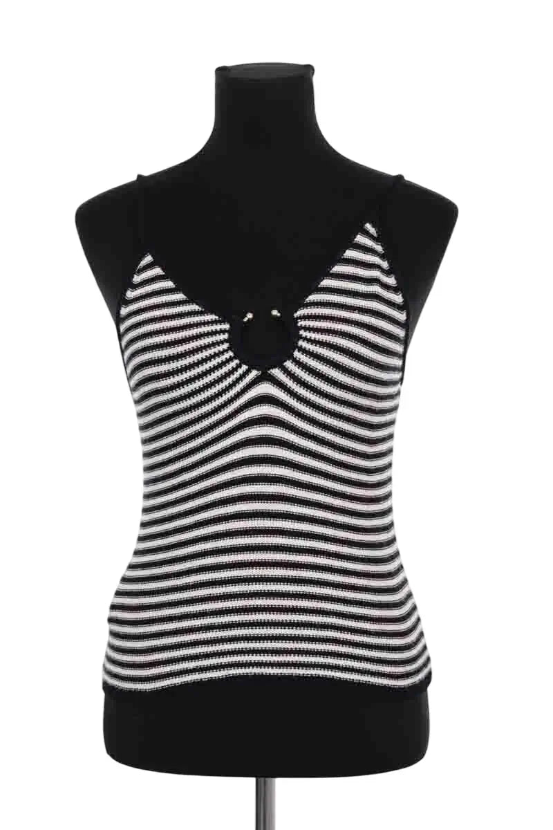 Top sans manche Sessun Noir en Viscose, taille S - Seconde Main
