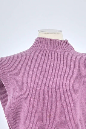 Top sans manche Sessun Rose en Laine