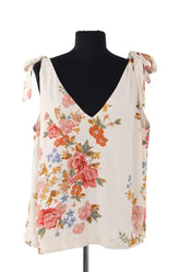 Top sans manche Sézane Beige en Coton, taille XXL - Seconde Main