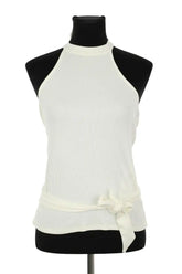 Top sans manche Sézane Blanc en Coton, taille M - Seconde Main