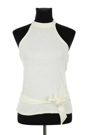 Top sans manche Sézane Blanc en Coton, taille M - Seconde Main