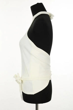Top sans manche Sézane Blanc en Coton