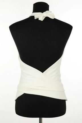 Top sans manche Sézane Blanc en Coton
