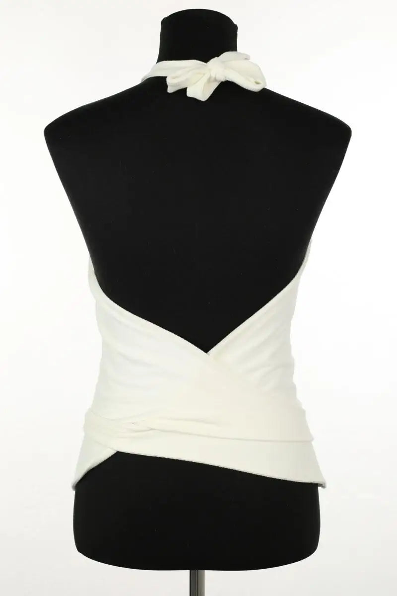 Top sans manche Sézane Blanc en Coton