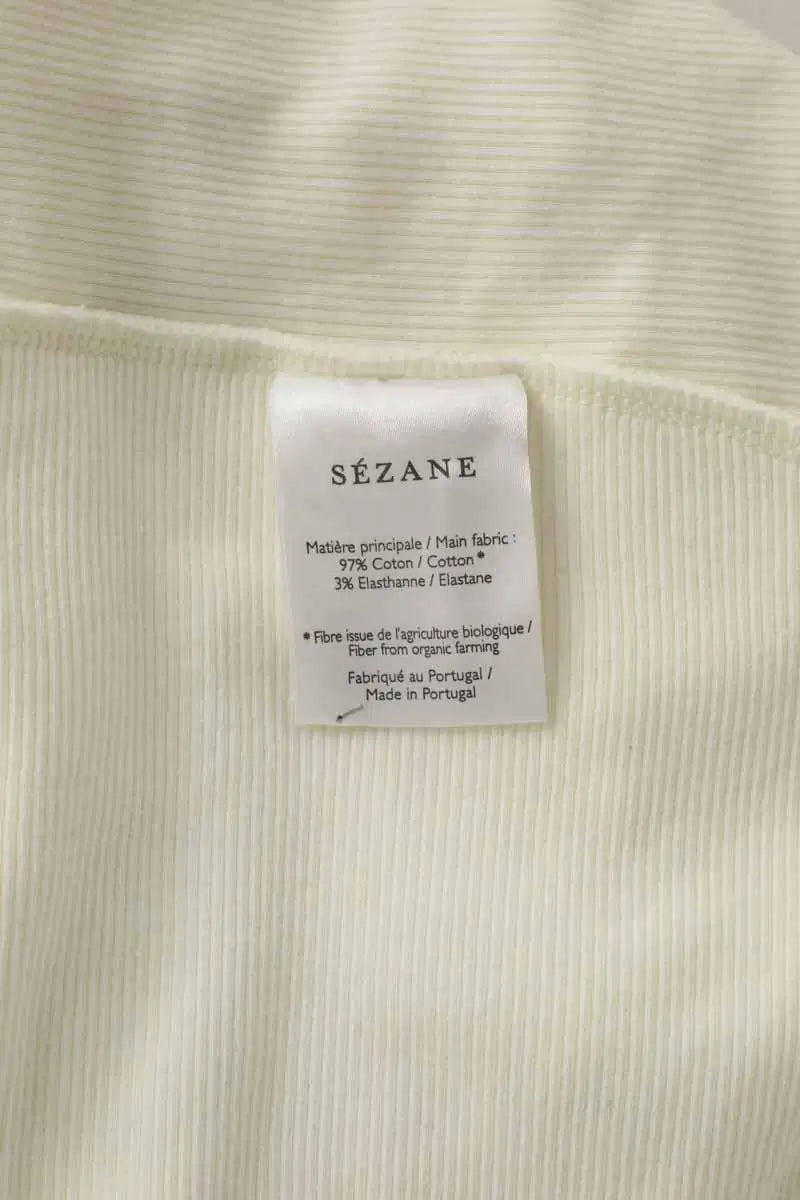 Top sans manche Sézane Blanc en Coton