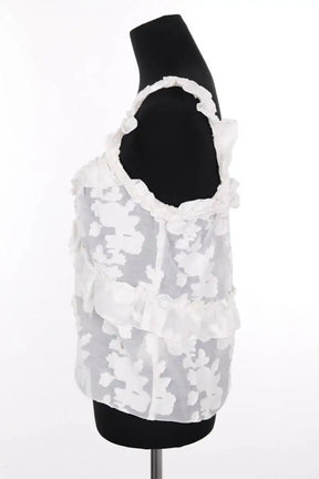 Top sans manche Sézane Blanc en Coton
