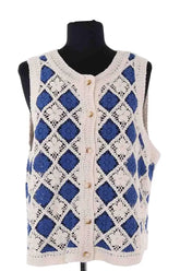 Top sans manche Sézane Blanc en Coton, taille XL - Seconde Main