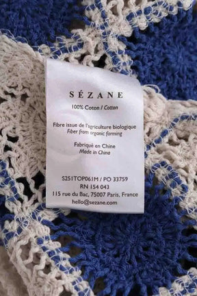 Top sans manche Sézane Blanc en Coton