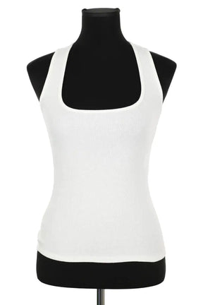 Top sans manche Sézane Blanc en Coton, taille XXS - Seconde Main