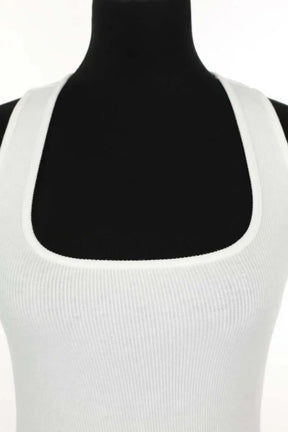 Top sans manche Sézane Blanc en Coton