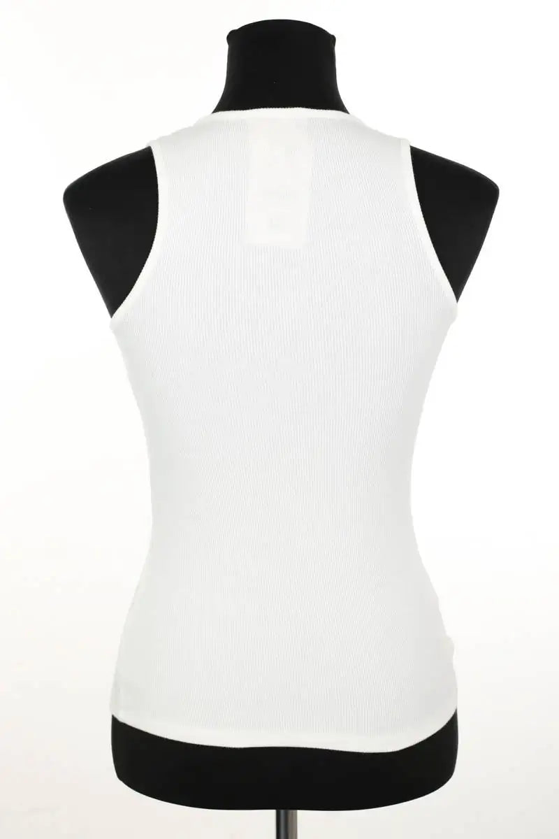 Top sans manche Sézane Blanc en Coton