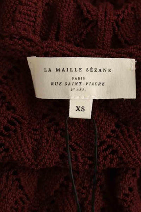 Top sans manche Sézane Bordeaux en Coton