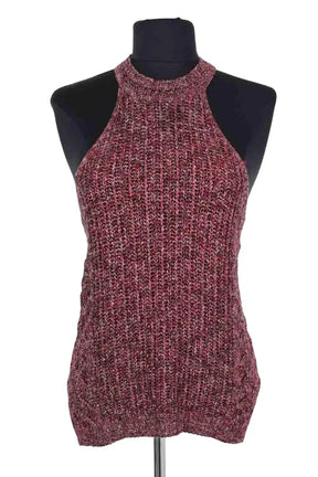 Top sans manche Sézane Bordeaux en Viscose, taille XS - Seconde Main