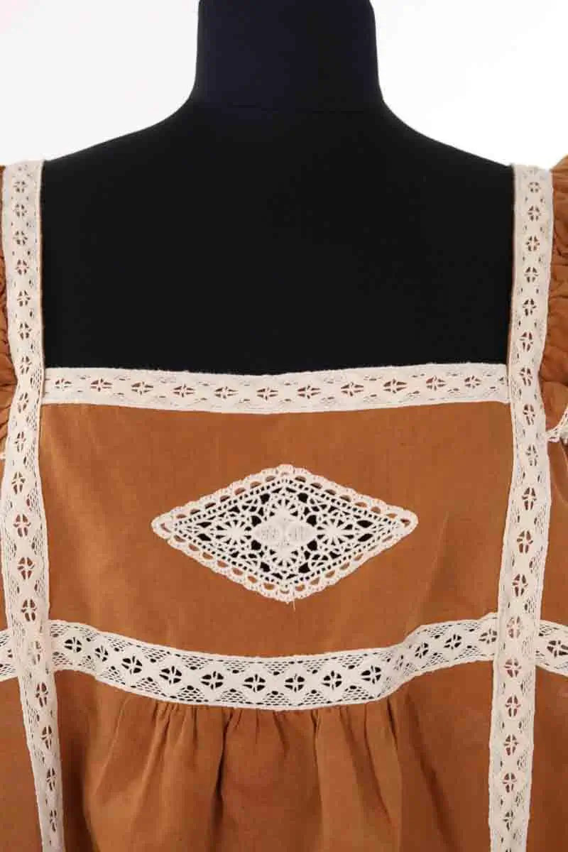 Top sans manche Sézane Camel en Coton