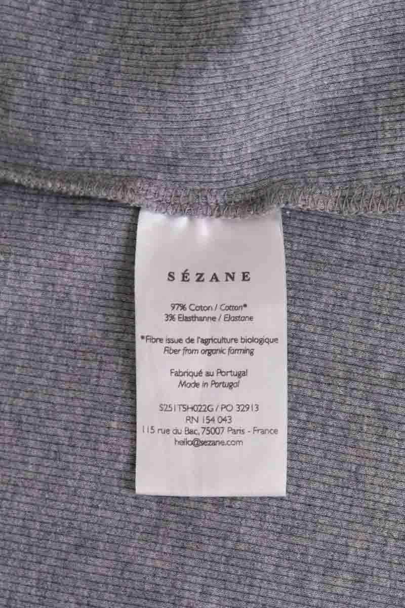 Top sans manche Sézane Gris en Coton