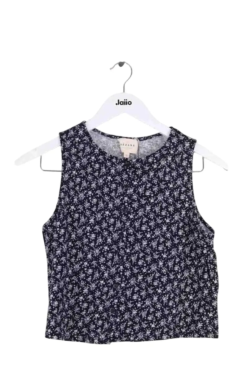Top sans manche Sézane Marine en Coton, taille XS - Seconde Main