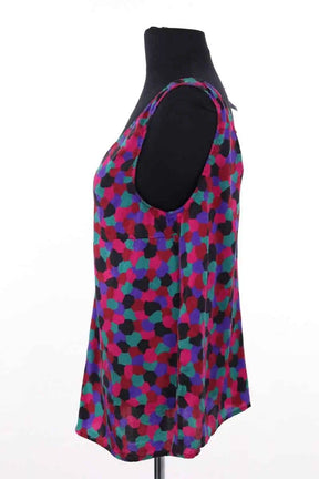 Top sans manche Sézane Multicolore en Soie