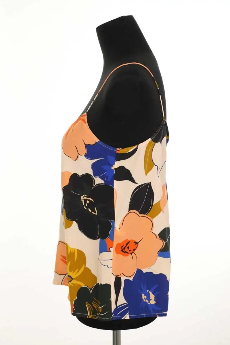 Top sans manche Sézane Multicolore en Soie