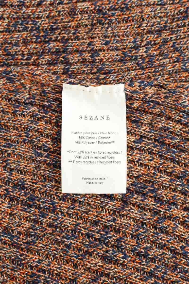 Top sans manche Sézane Orange en Coton