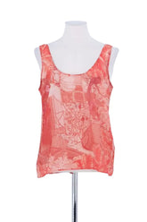 Top sans manche Sézane Rouge en Coton, taille S - Seconde Main