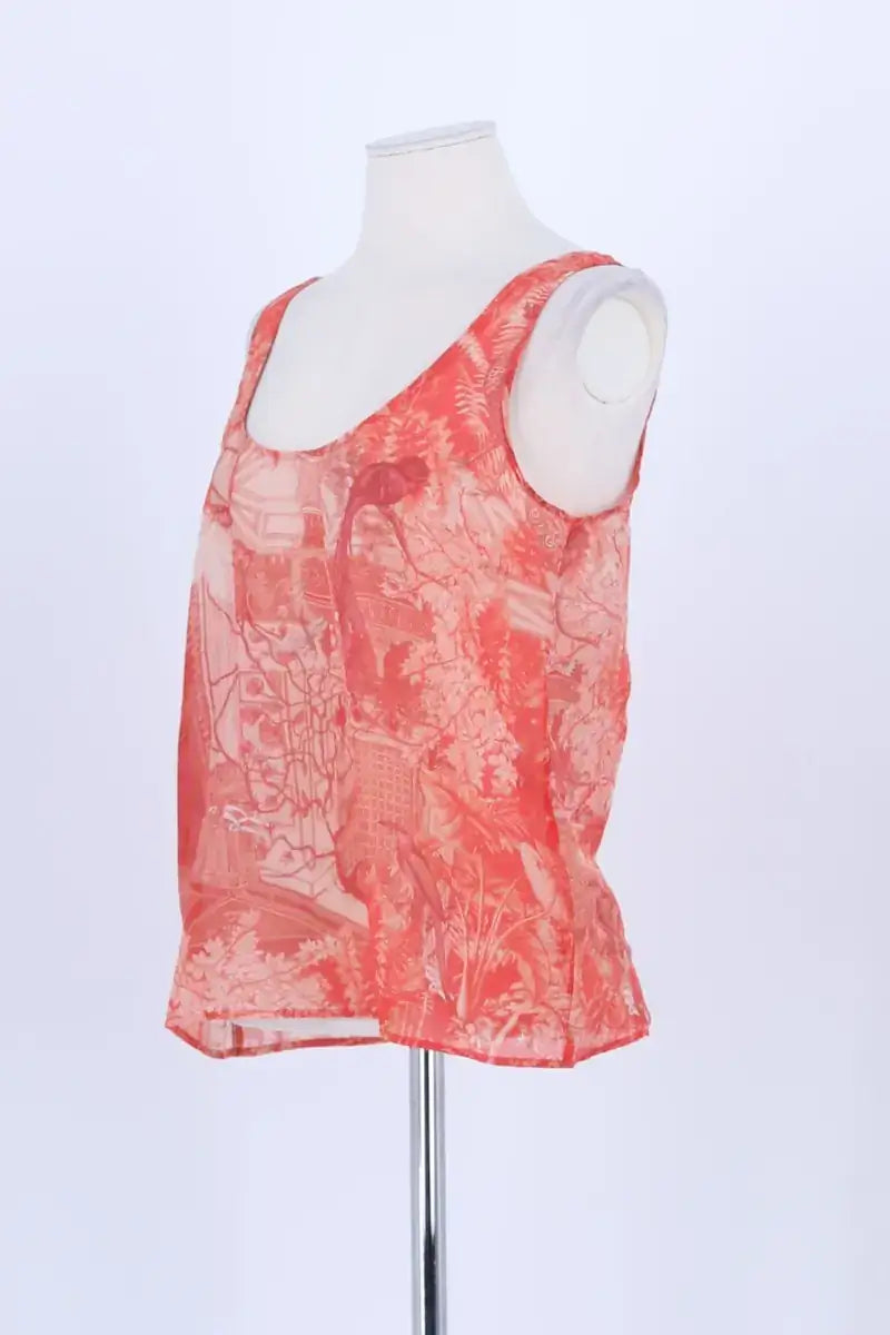Top sans manche Sézane Rouge en Coton