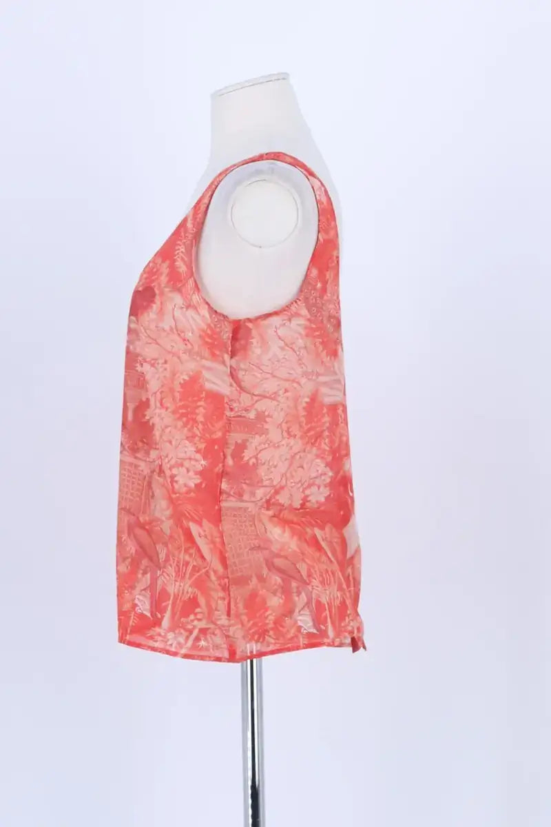 Top sans manche Sézane Rouge en Coton
