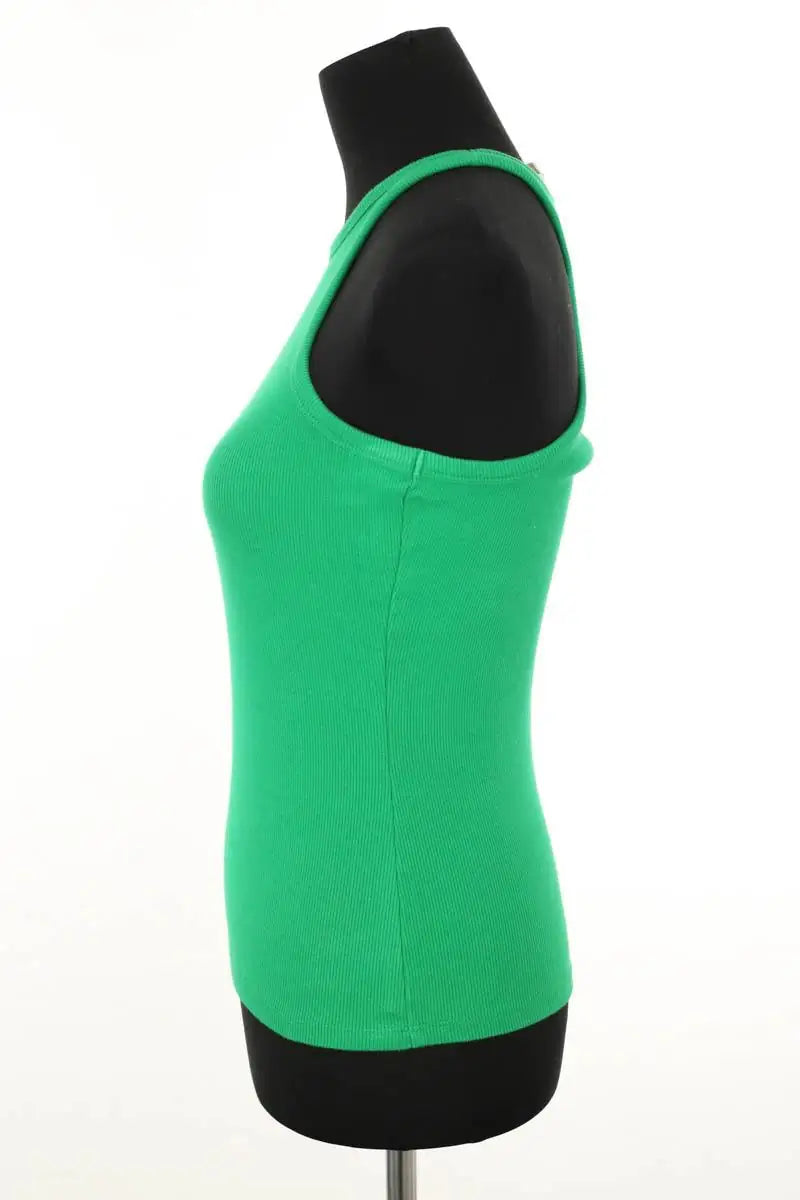 Top sans manche Sézane Vert en Coton