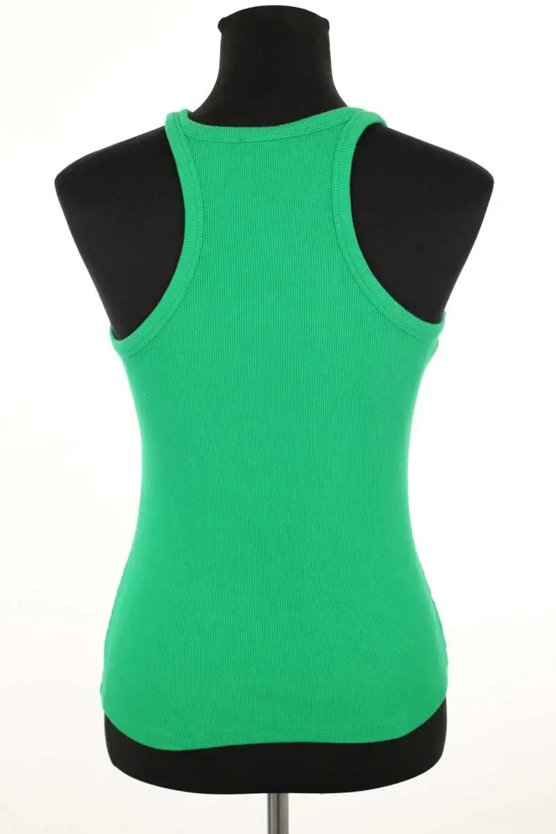 Top sans manche Sézane Vert en Coton