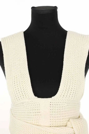 Top sans manche Simonett Blanc en Coton