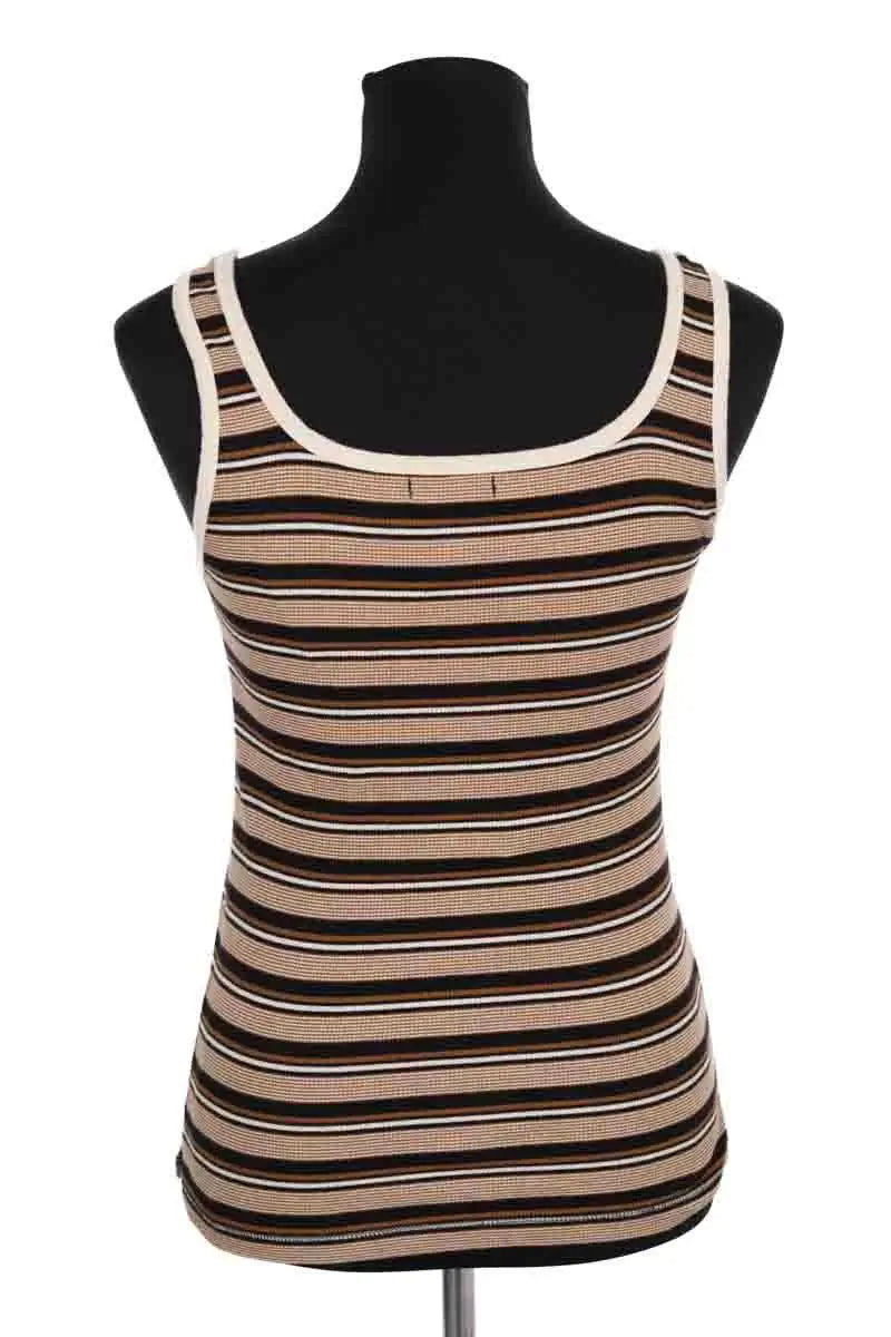 Top sans manche Soeur Beige en Coton