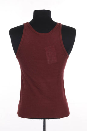 Top sans manche Soeur Bordeaux en Coton