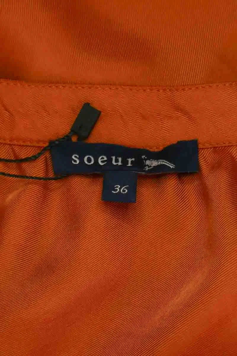 Top sans manche Soeur Orange en Synthétique