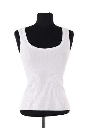 Top sans manche Songe Lab Blanc en Viscose, taille XS - Seconde Main