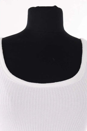 Top sans manche Songe Lab Blanc en Viscose