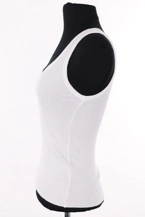 Top sans manche Songe Lab Blanc en Viscose