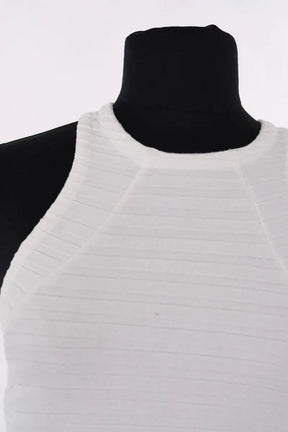 Top sans manche Songe Lab Blanc en Viscose