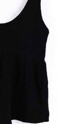 Top sans manche Songe Lab Noir en Coton