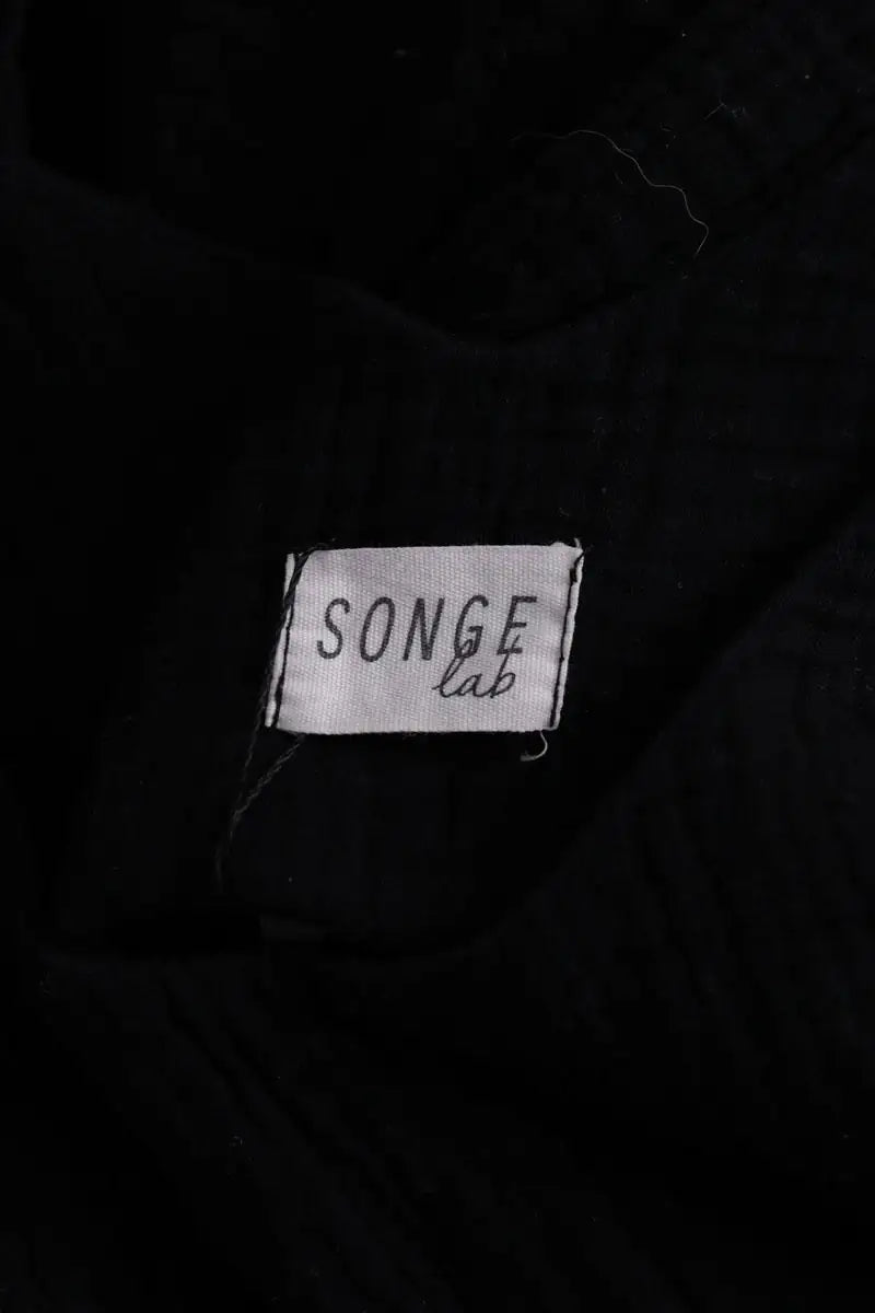 Top sans manche Songe Lab Noir en Coton