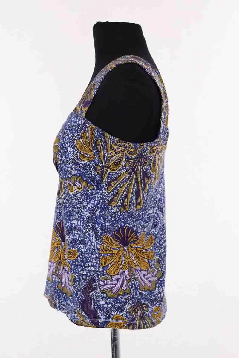 Top sans manche Tara Jarmon Bleu en Coton