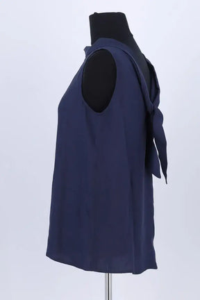 Top sans manche Tara Jarmon Bleu en Synthétique