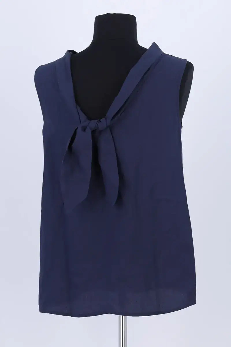 Top sans manche Tara Jarmon Bleu en Synthétique